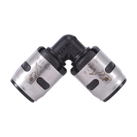 Sharkbite EvoPEX Push to Connect 0.5 in. Push x 0.5 in. Dia. Push Elbow, 6PK 4914974
